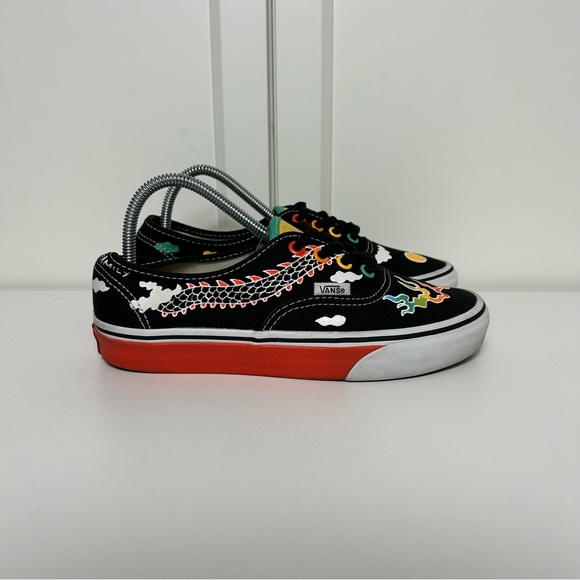 Vans Shoes - Vans era kaitlin Chan gallery dragon Black and Red Sneakers
